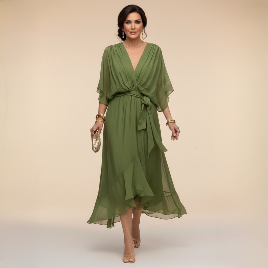 Tereza – Elegantní šifonové maxi šaty